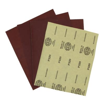 China Flexible Emery Aluminum Oxide Cloth Sheets Low Price Sandpaper Sandpaper Sanding Sheets For Glass Wood Metal for sale