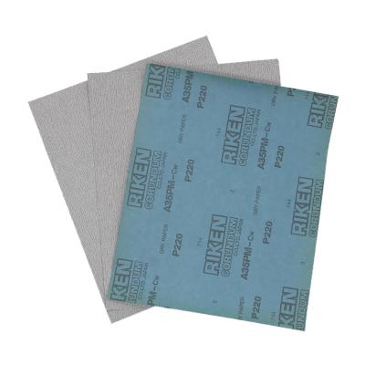 China Manufacturer Flexible Blue Latex Paper Backing Custom Squeak 60-2000 Sanding Paper Sheets for sale