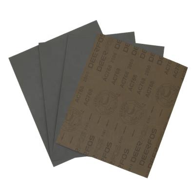 China Deerfos sandpaper p1000 flexible abrasive silicon carbide sandpaper wet/dry sheets for sale