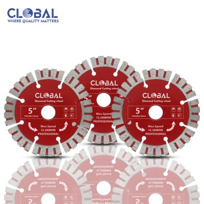 China Cutting Concrete Stone Marble Granite 5 Inch 125 Mm Diamond Saw Blade Cutting Discs Made In China For Stone for sale