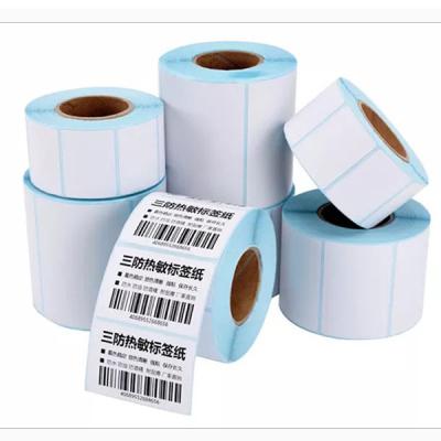 China Self Adhesive Cheap Printing Thermal Paper For POS Printer Invoice Receipt Labels for sale