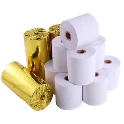 China POS printer thermal paper ticket rolls mitsubishi self adhesive thermal paper 58mm 57mm 80mm for sale