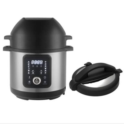 China Large Capacity Deep Fryer Soup Steam No Oil Free Oil Free Pressure Cooker 2 In 1 Pot Instant Cooking Multi-Use 2 In 1 Air Vivid Instant Fryer for sale