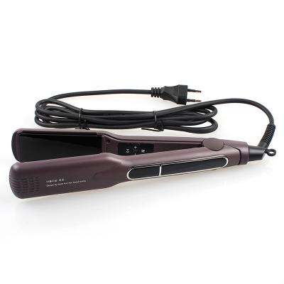 China Safety LCD Display Waterproof Electric Hair Straightener Splint And Straight Rod MCH Temperature Ceramic Fast Straightener for sale