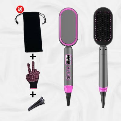 China Safety Hair Comb Flat LCD Display Does Not Hurt Straight and Curly Hair Splint Electric Curls for sale