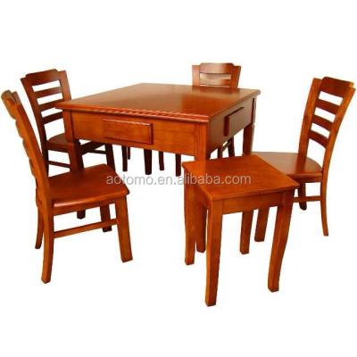 China ZF2020 High Quality Home Entertainment Dual Use Mahjong Four Person Solid Wood Table and Dining Table for sale