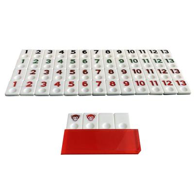 China Entertainment Professional Production Custom Mahjong Tiles Set Rummy Tiles for sale