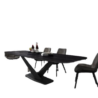 China 2020 New Arrivals Italy Style Simple Foldable Dining Room Furniture Table Set for sale