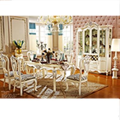 China Modern Comfortable Durable Stylish Household Furniture Dining Room Dining Table Set for sale