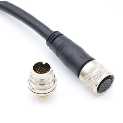 China Waterproof M16 24 Core Aviation Connector Signal Transmission IP67 Wire Haress Electronic for sale