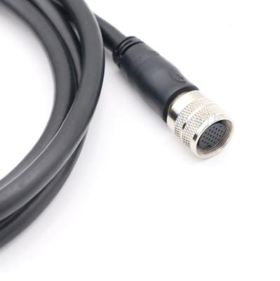 China Waterproof M16 24 Core Aviation Connector Signal Transmission IP67 Wire Haress Electronic for sale