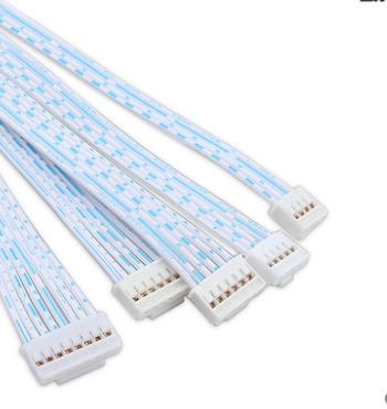 China A.W.G. Electronic Blue White Ribbon Cable Wire Harness Assembly JST HY 2.0 mm 24 UL2468 for sale