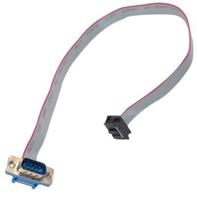 China Electronic DB9 RS232 Male To IDC 10 Pin 2.54MM Ribbon Cable for sale