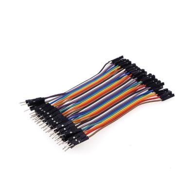 China Dupont 40 Pin 2.54mm Rainbow Flat Cable Electronic Wiring Harness for sale