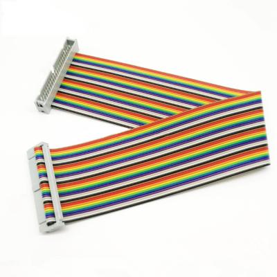 China GPIO 40P 2.54mm Rainbow Ribbon Cable Electronic Wiring Harness for sale