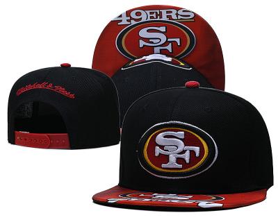 China 2022 Hot Sale COMMON Explosion 3D Embroidery American Football Snapback Hats 49 ers Hat for sale