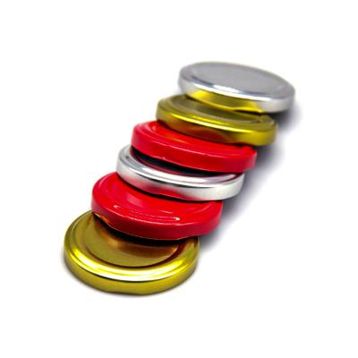 China Non Spill Various Types Glass Bottle Twist Off Hook Cap Metal Tin Lids for sale