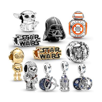 China Science Fiction 925 Sterling Silver Pendant Personalized Star Wars I To Bead For Pandora Bracelet Set for sale