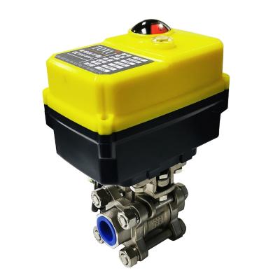 China New Innovative General Aluminum Alloy Temperature Mini Electric Actuator Valve Motorized Normal Ball Valve Actuator for sale