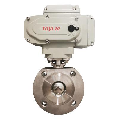 China Modulating Type On/Off Electric Actuator Controller Electric Actuated General High Pressyre Ball Valve for sale