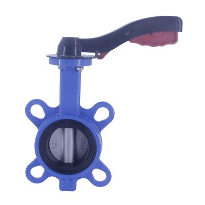 China General Control Wafer Seat Butterfly Valve Resilient Two Way Stainless Steel Disc Seal Soft Butterfly Valve for sale