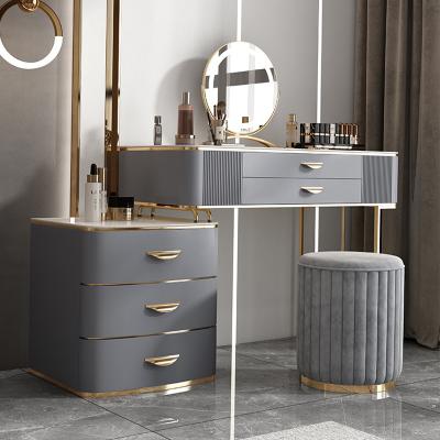 China Purchasing Luxury Products Vanity Expandable In Wind Light Modern Minimalist Vanity Solid Wood Italian Vanity for sale