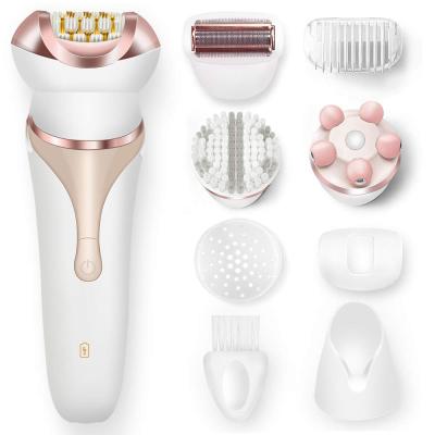 China Household 4 in 1 Women Ladies Body Shaver Epilator Mini Portable Electric Hair Remover for Bikini Leg Armpit OEM Customized Hot for sale