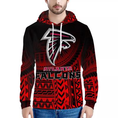 China Custom Logo Red Men /Color Polynesian Tribal Style Anti-Wrinkle Anti-Wrinkle NFLE Men's Team Long Sleeve Hoodies Sport Tops for sale