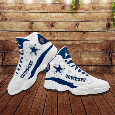 China Wholesale NFLE Team Sports Customized Comfort Basketball High Top American Football Shoes High Top Shoes Plus Size Basketball Sneakers New for sale