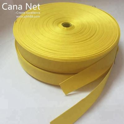 China 25mm Polyester Sustainable Custom Webbing Yellow Color for sale