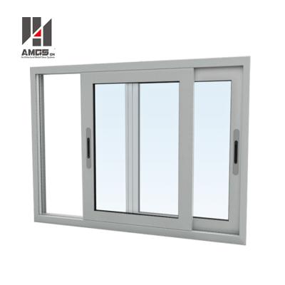 China Magnetic Screen Aluminum Grill Design, Aluminum Sliding Glass Window With Mosquito Net for sale