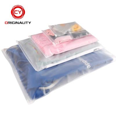 China Zipper Lock Garment Bags Zipper FrostedPacking Garment Moistureproof Bag For Garment Packing for sale