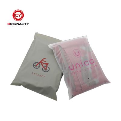 China Moisture Proof Packaging Frost Custom Printed Garment Bags Plastic Bag Zip Lock Zip Lock Zipper for sale