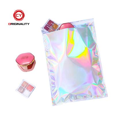 China Strong Adhesive Custom Cosmetics Print Mailing Bubble Padded Holographic Mylar Bags Eco Poly Mailer for sale