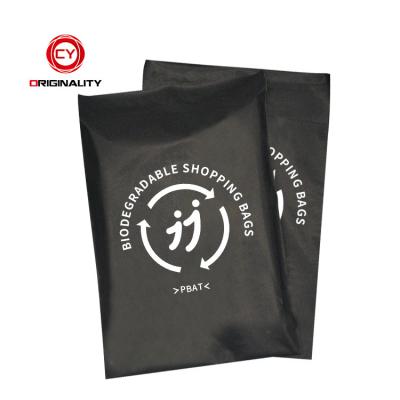 China 100% Biodegradable Biodegradable Packaging Black Custom Design Eco Friendly Shipping Envelopes Mailer Poly Bag for sale