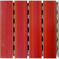 China Prefabricated Concrete Wooden Grooved Acoustic Panel Interior Grooved Partition Wall Panels for sale