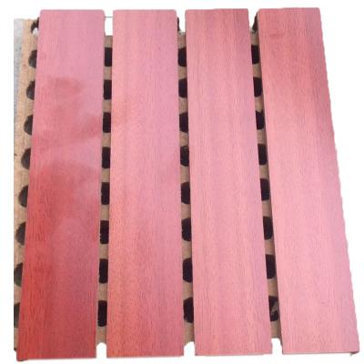 China Moisture Proof Curved Wooden Grooved Acoustic Panel Music Studio Acoustic Panels for sale