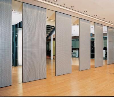 China Movable Acoustic Wooden Partition Wall Commercial Furniture Aluminum Frame for sale