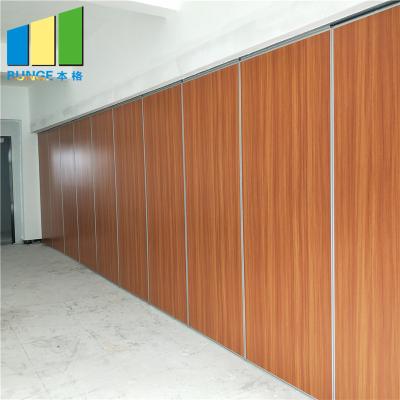 China Max Height 15m Aluminum Top Hung Movable Partition Wall Operable Partition Walls With 100mm for sale