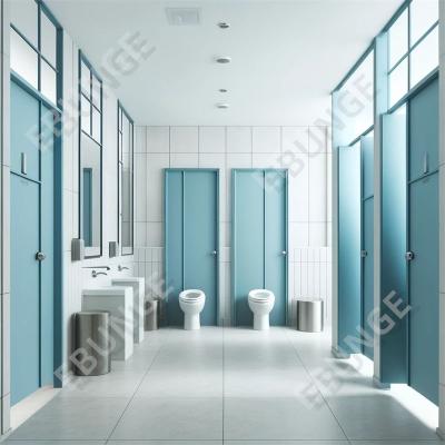 China Easy To Clean and Affordable Bathroom Partition Support Customized Commercial Bathroom Partition for sale