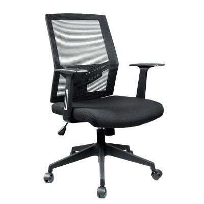 China High Back Black Mesh Office Chair / Ergonomic Swivel Chair With Headrest for sale