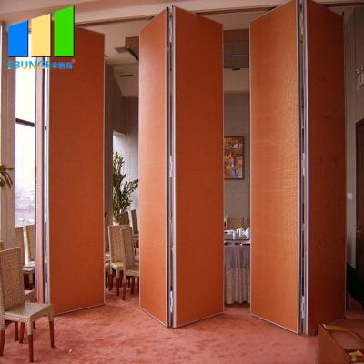 China Acoustic Room Dividers Restaurant Sliding Gate Folding Partition For Decoration for sale