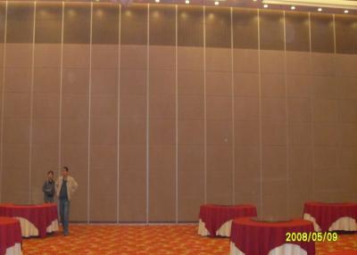 China Hotel Sliding Partition Walls , Folding Wall  Sound Proof Door No Floor Track for sale