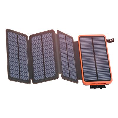 China Solar Power Bank Fast Charging Support Charger 2 Ports Power Bank 20000mah Solar Led Lightweight Portable Charger Powerbank With Compass For Mobile Phone for sale