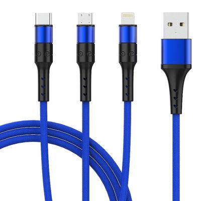 China Best Selling MP3/MP4 Player 3a 3 In 1 Magnetic Fast Charging Usb Cable With Data Transfer Usb Data Cable for sale