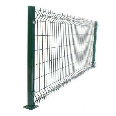 China Easily Assembled Poland 3D PVC Screen Curved Welded Wire Mesh Fence Panel Set Outdoor Garden Trellis & Gates for sale