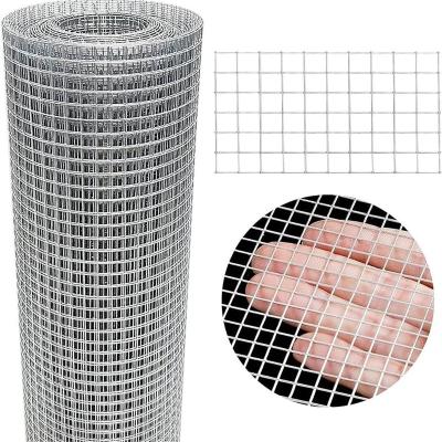 China Fence Mesh Hot Dipped Galvanized  Wire Mesh Roll 1inch x1/2inch Galvanized Welded Cage Wire Poultry Netting Square Chicken Fencing for sale