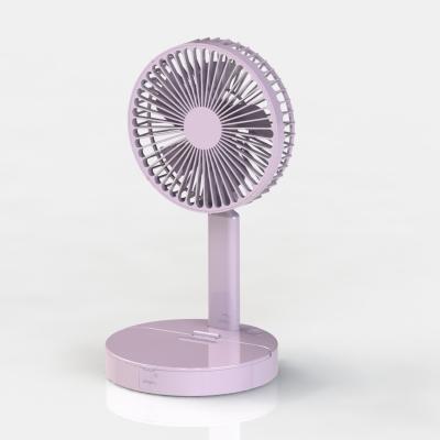 China With Adjustable Desktop Mini Fan Cooling Adjustable Portable Rechargeable Handheld Mini Fan Handy Corner New Build Mirror Cosmetic Best Quality for sale