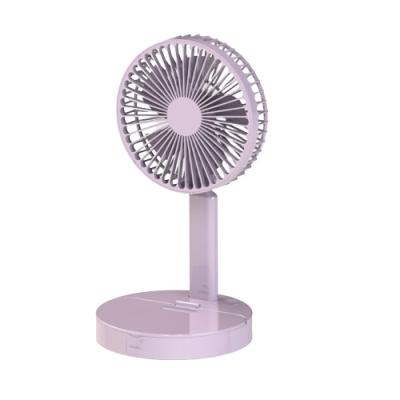 China With Creative New USB Mini Portable Handle Air Circulating Circulating Cosmetic USB Rechargeable Rechargeable Electric Fan Mirror Building Fan Flexible Mini Usb Fan for sale