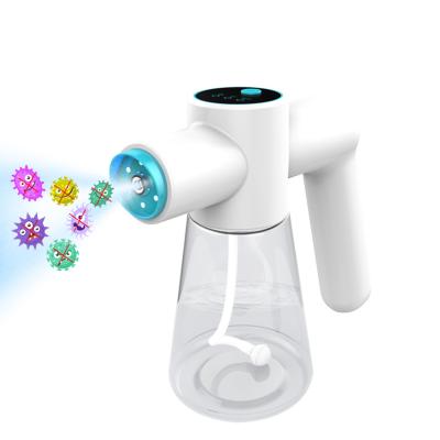 China Handheld Atomizer Fogger Sprayer Electric Sanitizer Disinfect Spray Gun Nano Machine Alcohol Sprayer Mini Nano Spray Sterilizer Handheld Atomizer for sale